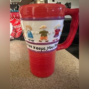 Coffee keeps you young ceramic mug